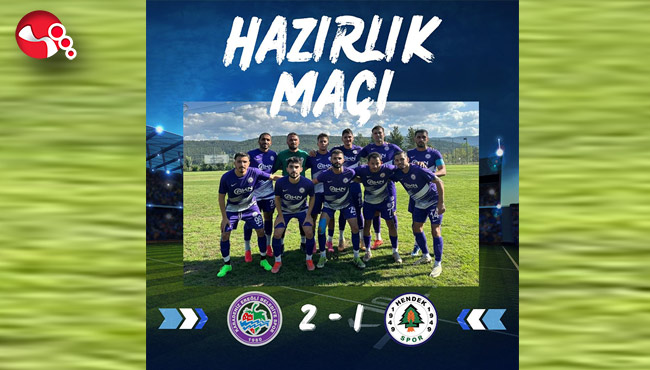 İlk hazırlık maçında galibiyet...