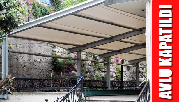 BOZHANE CAMİİ'NİN AVLUSU KAPATILDI