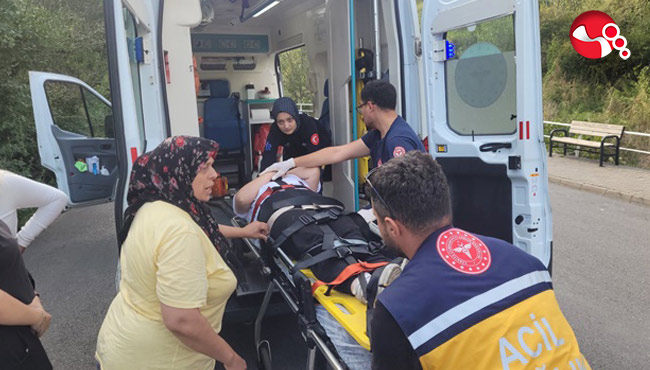 Dişleri otomobilde kaldı