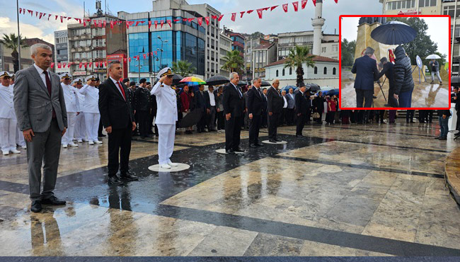 Şiddetli Yağmur Altında 19 Eylül Gaziler Günü….