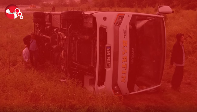 Yolcu Midibüsü devrildi: Çok sayıda yaralı var!...