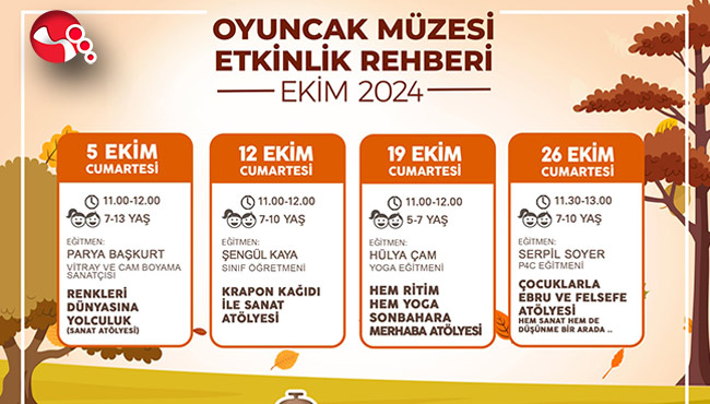 Oyuncak Müzesi Ekim ayı programı belli oldu