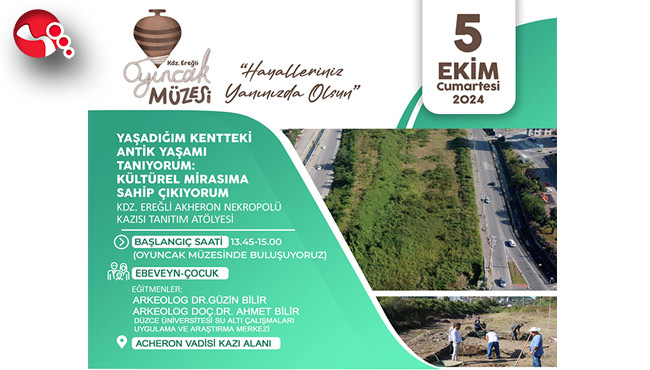 Akheron Vadisinde kazı tanıtım atölyesi...