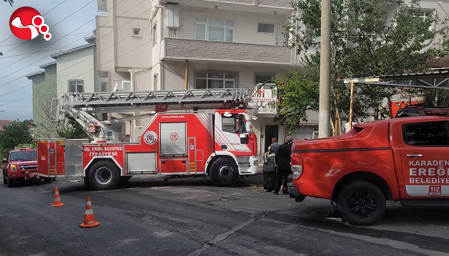 Yaşlı kadın son anda kurtuldu!...