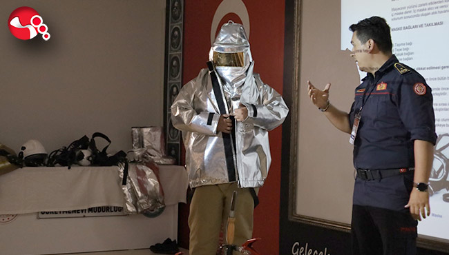 İtfaiye,Denizcilik Fakültesinde yangın eğitimi verdi...