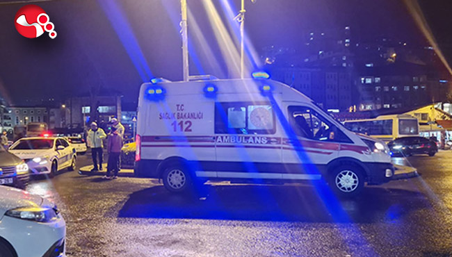 Motosikleti devirdi!...