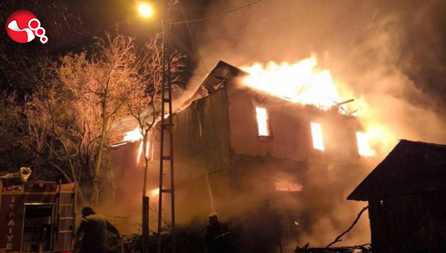 Alevlere teslim oldu