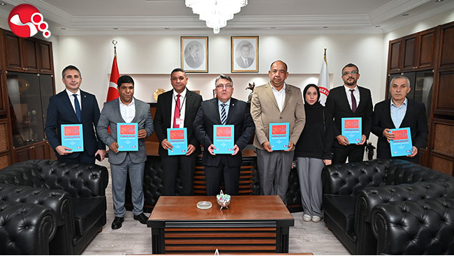 Rektör Özölçer'i ziyaret ettiler...