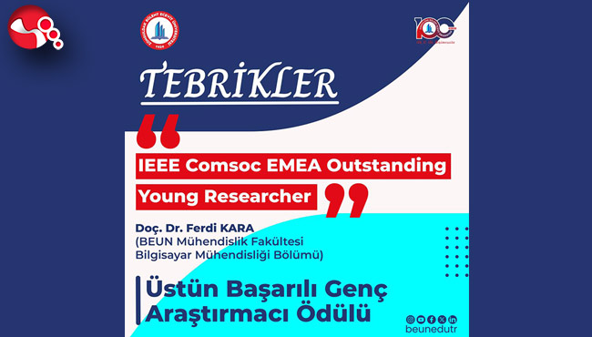 Doç. Dr. Ferdi Kara’ya IEEE’den “Üstün Başarılı Genç Araştırmacı Ödülü