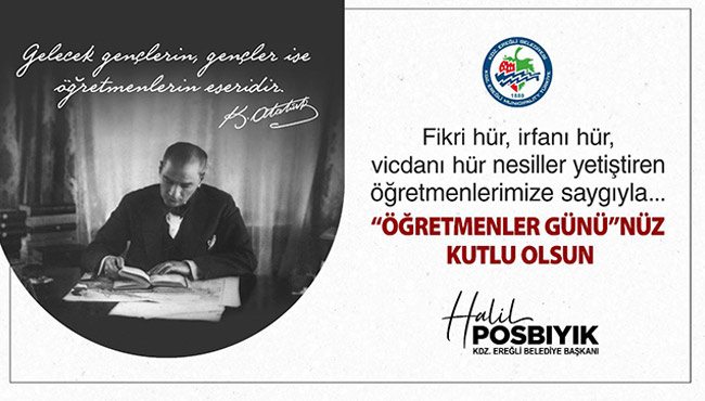 Başkan Posbıyı'în 24 Kasım Öğretmenler Günü mesajı