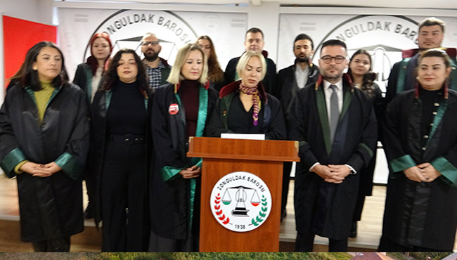 Zonguldak Barosu Kadın Hakları Komisyonundan kadına şiddete tepki