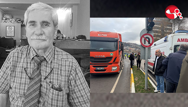 Tırın çarptığı gazeteci hayatını kaybetti