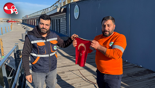 Belediye personellerinden örnek davranış...