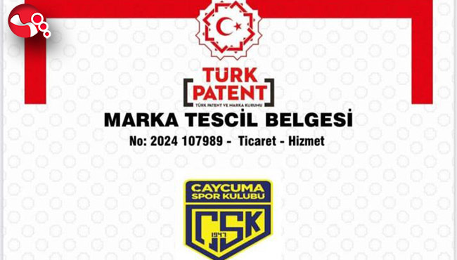 Çaycuma Spor Kulübü’ne Tarihi Başarı, Marka Tescil Belgesi…