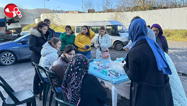 Roman vatandaşlara sağlık taraması...