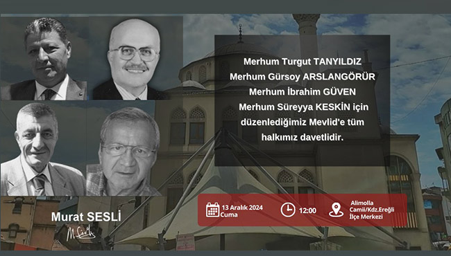 Murat Sesli'den Mevlid'e davet!...