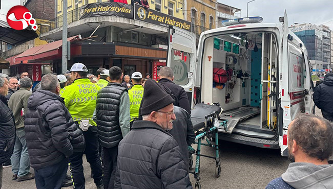 Ticari taksi yayaya çarptı