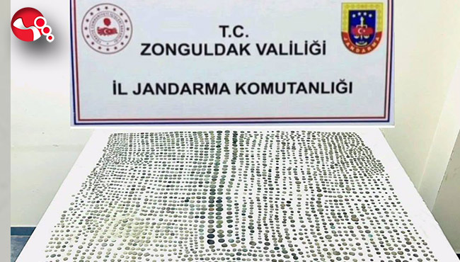 3 binden fazla tarihi sikke ele geçirildi