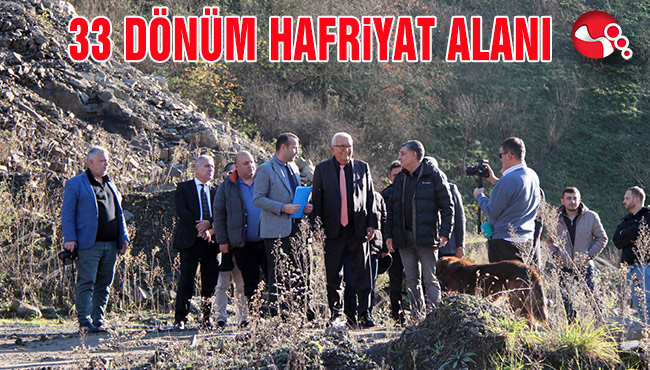 33 DÖNÜM HAFRİYAT ALANI KİRALANDI.