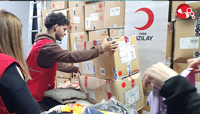 Filistinli Abdullah, Türkiye'ye vefa borcunu Kızılay gönüllüsü olarak gösterdi