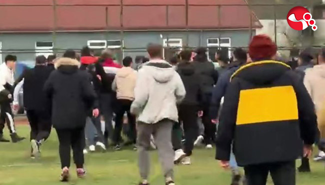 Maç bitti saha karıştı