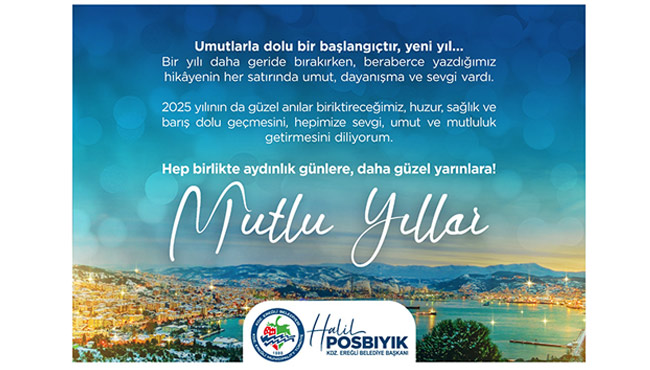 Başkan Posbıyık'ın yeni yıl mesajı....