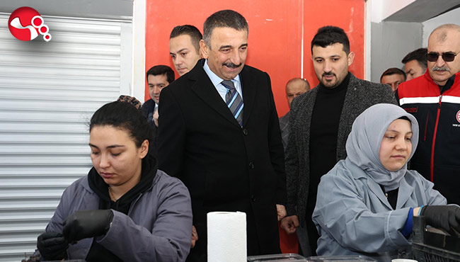 Vali Hacıbektaşoğlu, kooperatifin faaliyetlerini yerinde inceledi