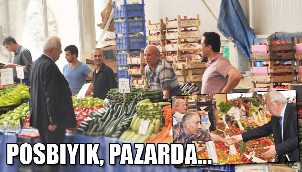 CHP'Lİ BAŞKAN, PAZARCILARLA BULUŞTU