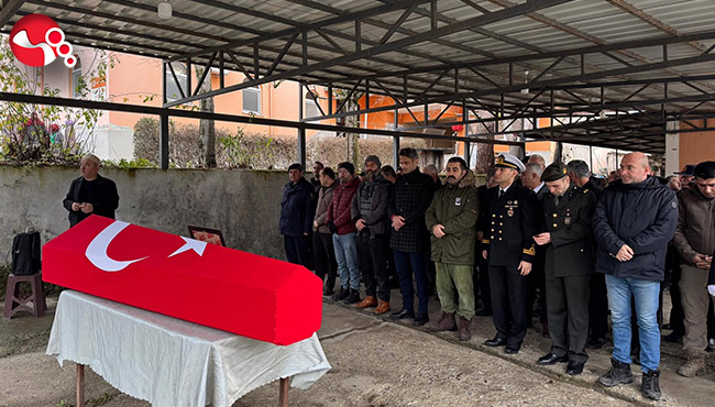 Emekli astsubay son yolculuğuna uğurlandı