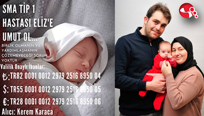 SMA TIP1 hastası Eliz'e UMUT OL!