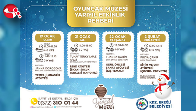 Oyuncak Müzesi yarıyıl tatilinde etkinliklerle dolu dolu...