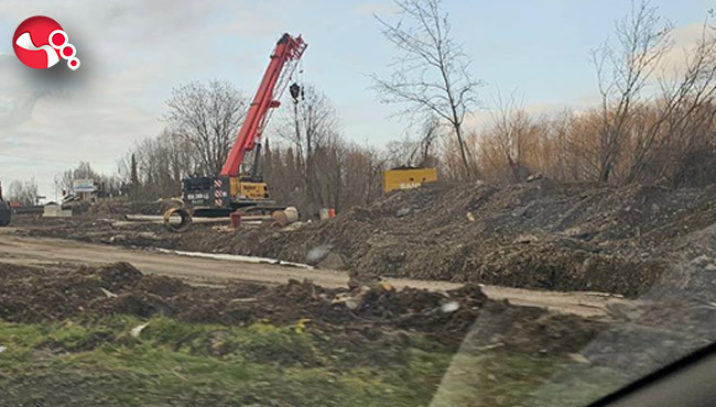Heyelan sonrası yol çalışmaları sürüyor