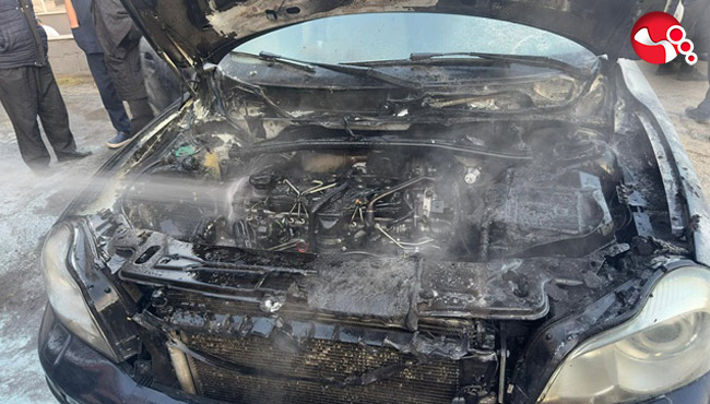 ANİDEN ALEV ALDI....