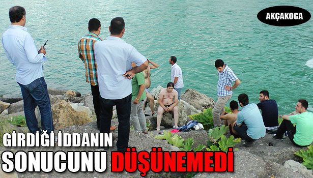 İKİ GENCİN YÜZME İDDİASI