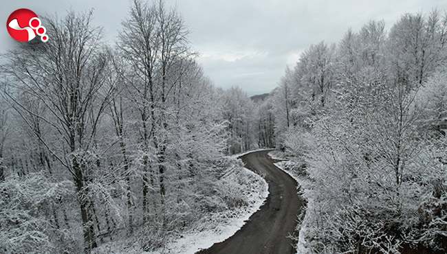 Zonguldak'ta kar manzarası!...