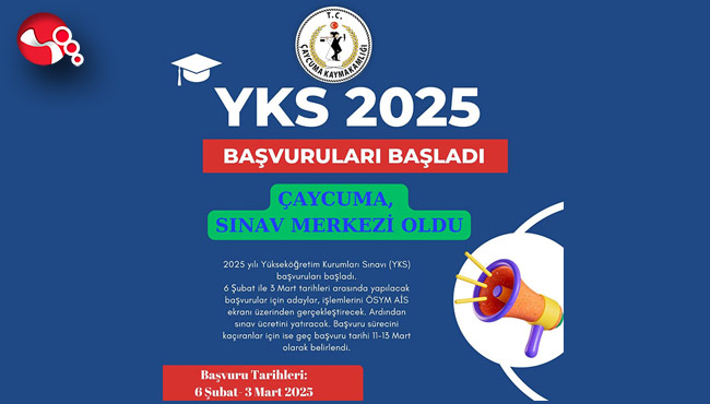 Çaycuma YKS Sınav Merkezi oldu...