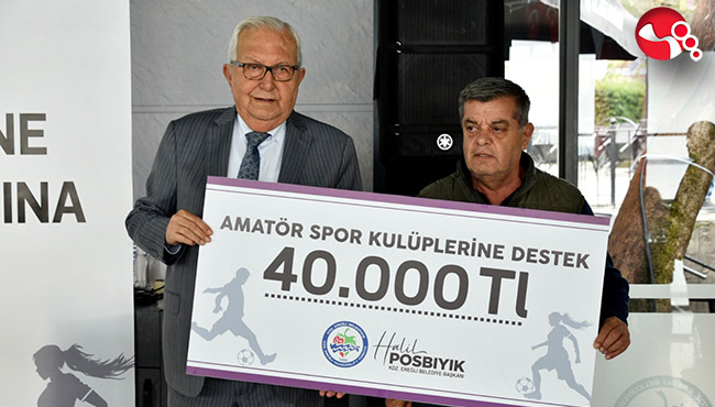AMATÖR KULÜPLERE 900 BİN LİRA YARDIM...