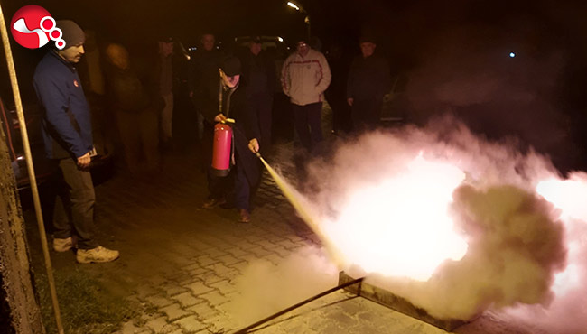96 dairelik sitede yangın tatbikatı yaptılar