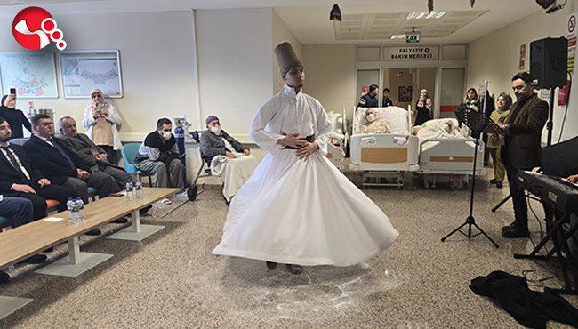 Hastalara moral desteği!...