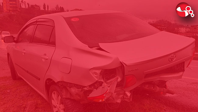 Refüje çarparak savruldu