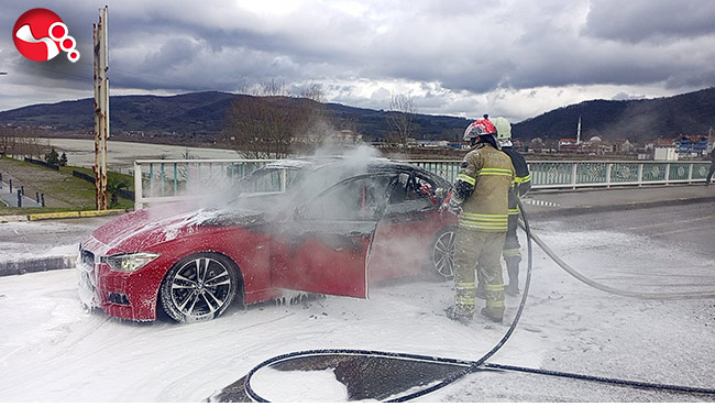 Alevlere teslim oldu