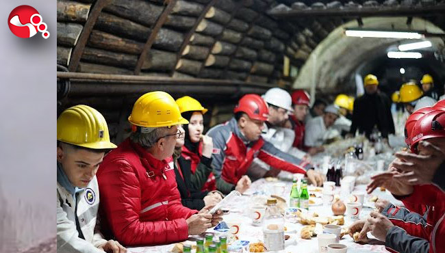 Kızılay iftarda madencilerle buluştu!...