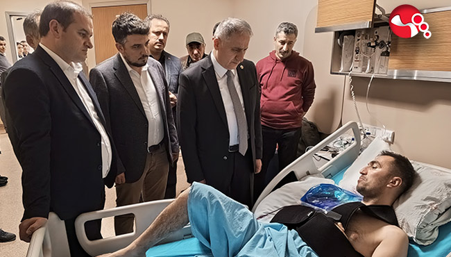 Milletvekili Bozkurt'tan "Geçmiş Olsun" ziyareti...