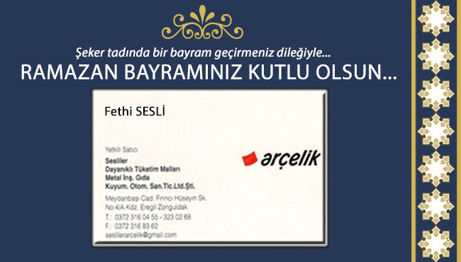 Ramazan Bayramınız Kutlu Olsun..