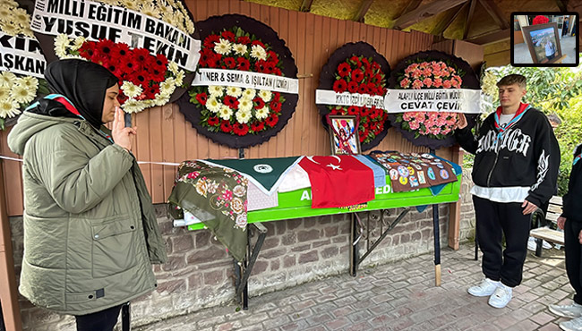 Vahide öğretmene son görev