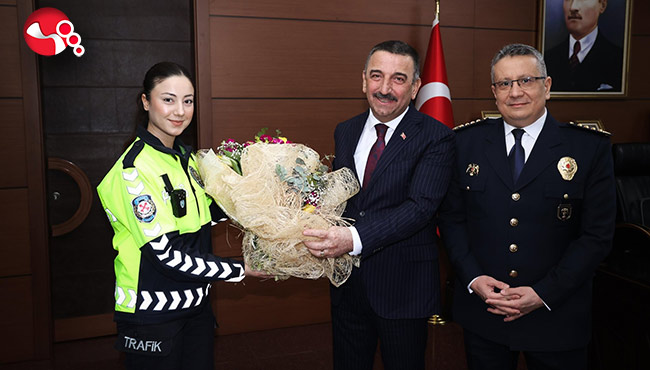 Vali Hacıbektaşoğlu, Sinan Ergen ve heyetini kabul etti