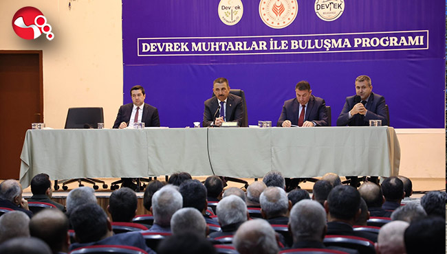 Vali Hacıbektaşoğlu, muhtarlarla buluştu