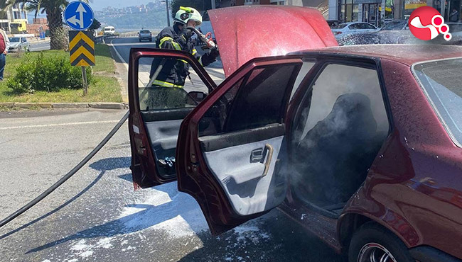 Otomobil yangını!...