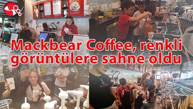 Kahvelerini minik baristaların elinden içtiler…