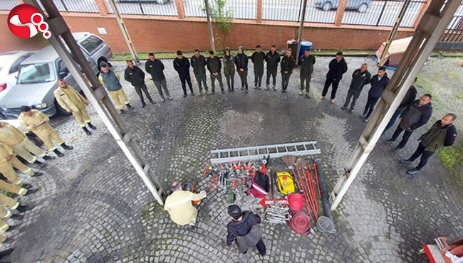 Orman yangınlarıyla mücadele iş başı eğitimleri!...